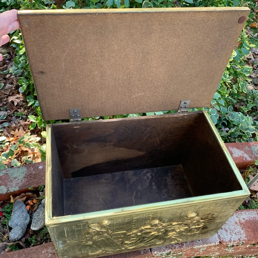 Brass embossed box